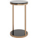 Benjamin 20 X 11 inch Antique Brass End Table